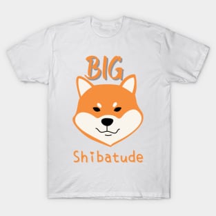 Big Shibatude Attitude Shiba Inu Red T-Shirt